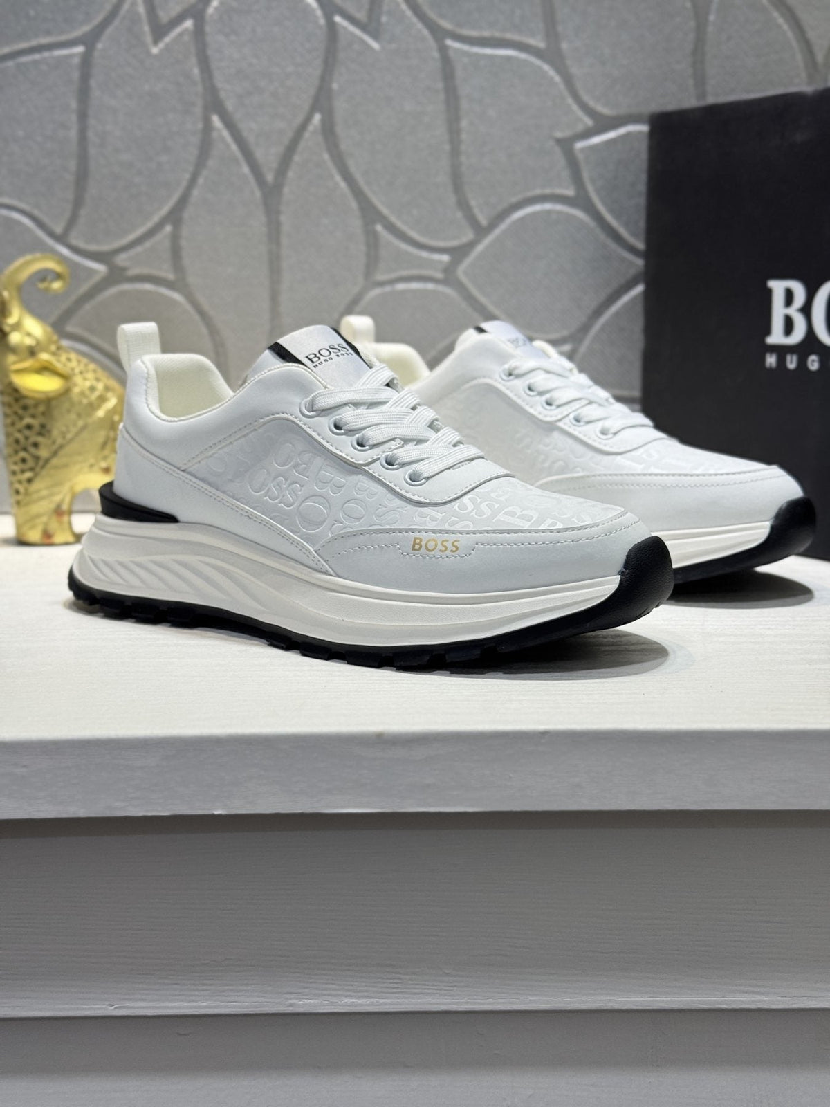 BOSS Low-Top Lace-Up Sneakers — front