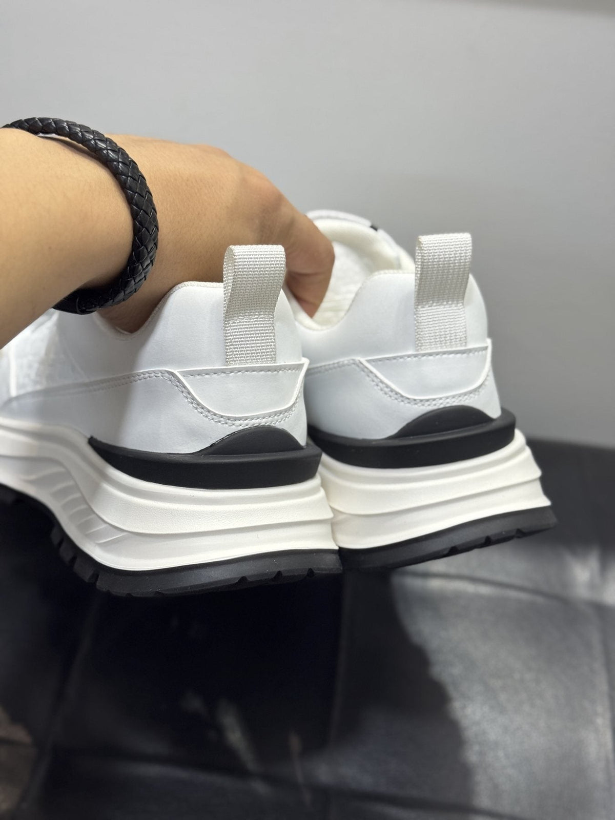 BOSS Low-Top Lace-Up Sneakers — back