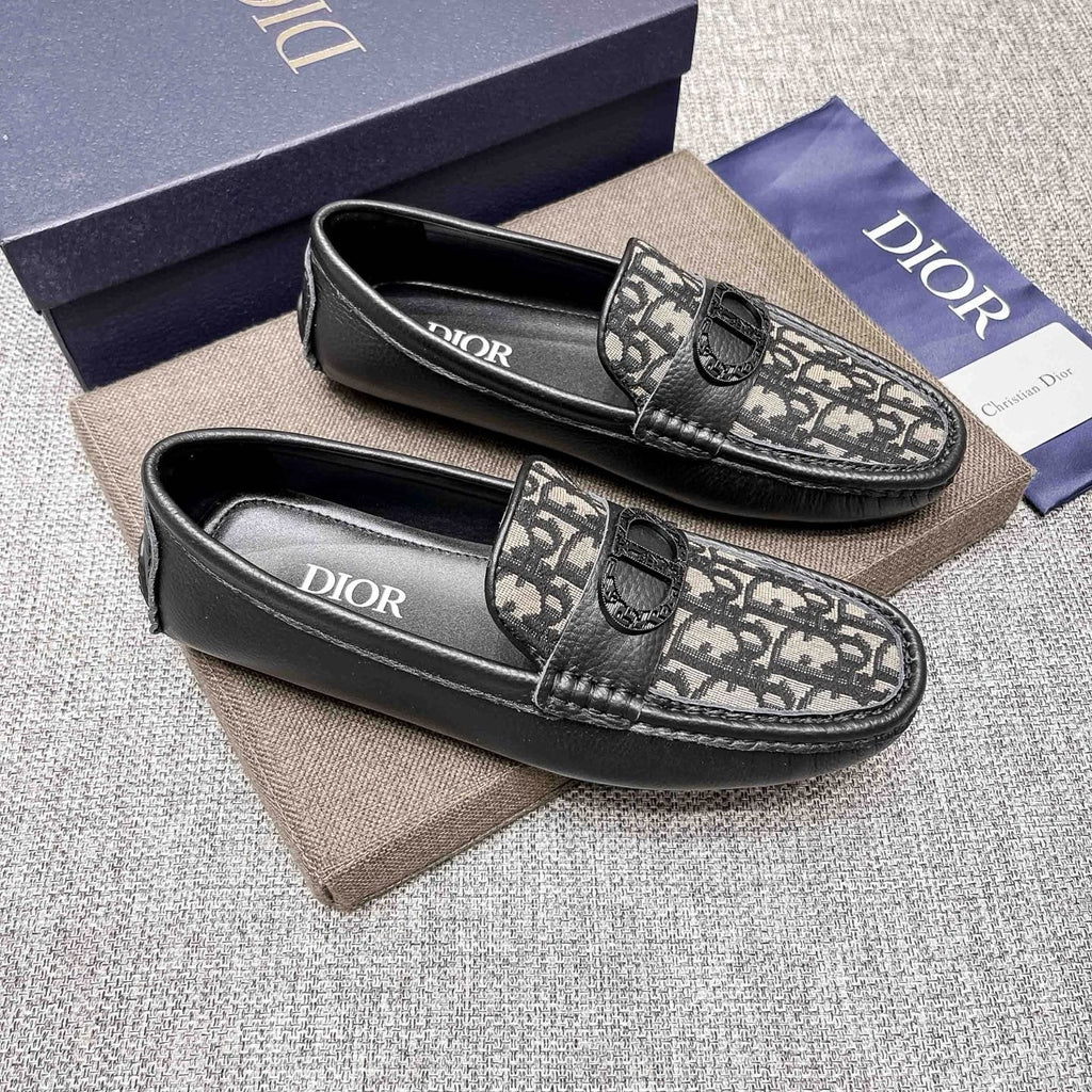 Dior Patterned Strap Loafers — hero