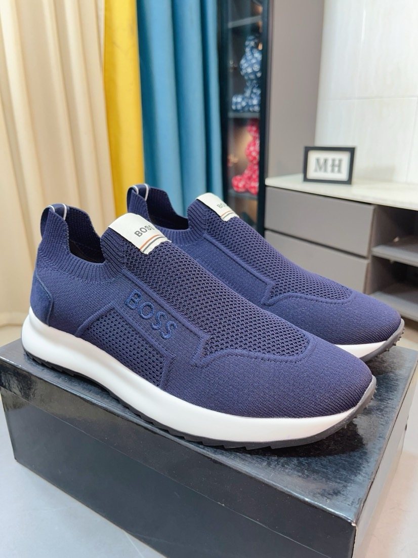 BOSS Knit-Look Slip-On Sneakers — hero