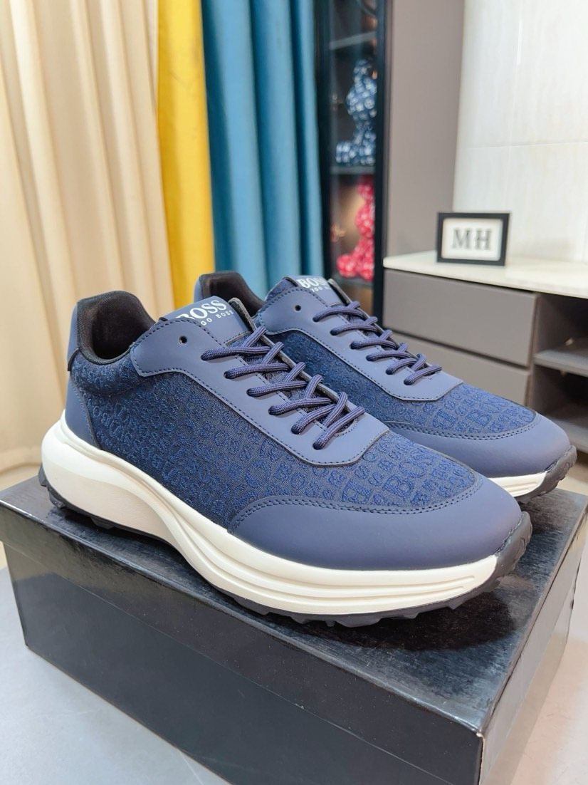 BOSS Low-Top Lace-Up Sneakers — front